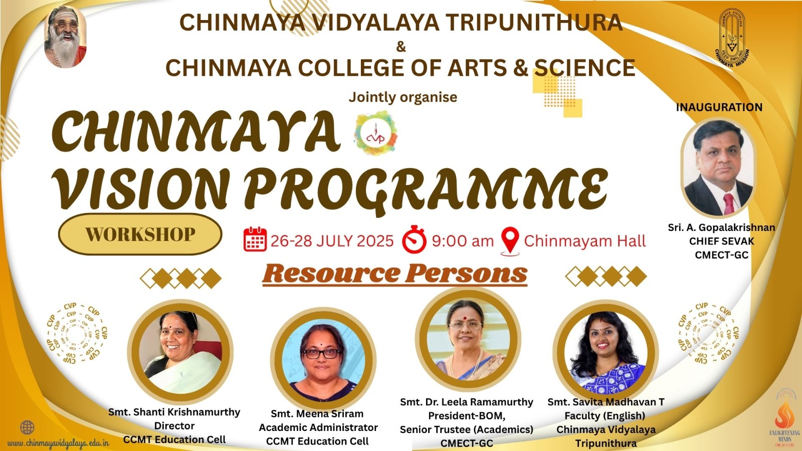 Chinmaya Vision programme workshop